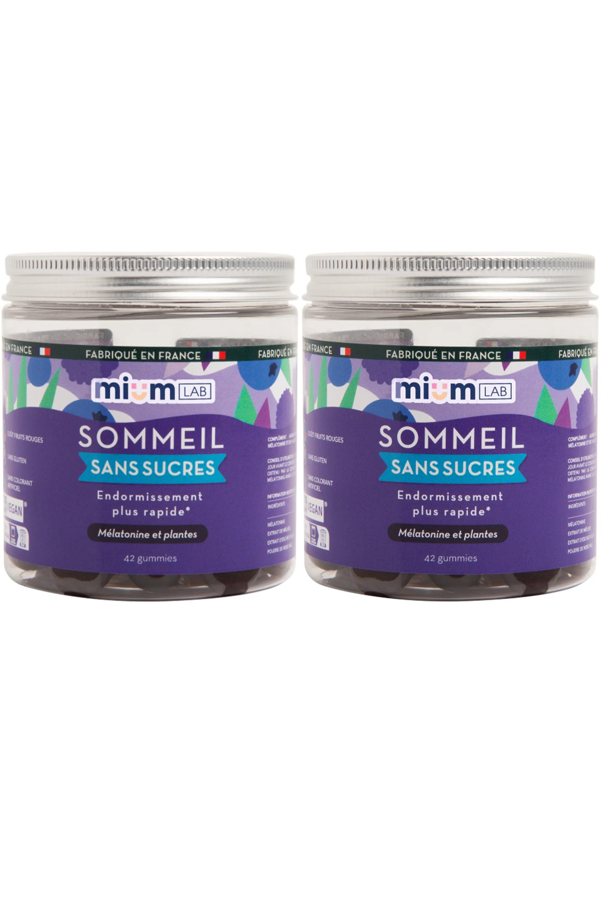 Mium Lab ex Les Miraculeux Compléments alimentaires gummies Sommeil sans sucres-100 g