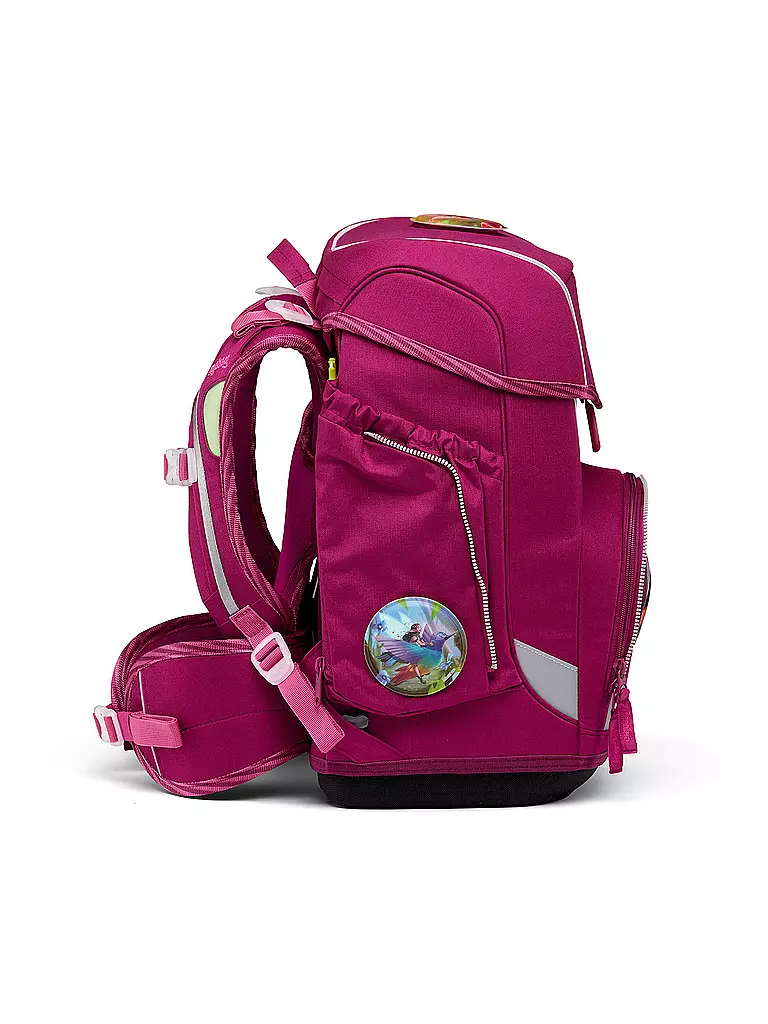 ERGOBAG Schultaschen Set 5tlg CUBO Eco Hero - WaldzauBär beere