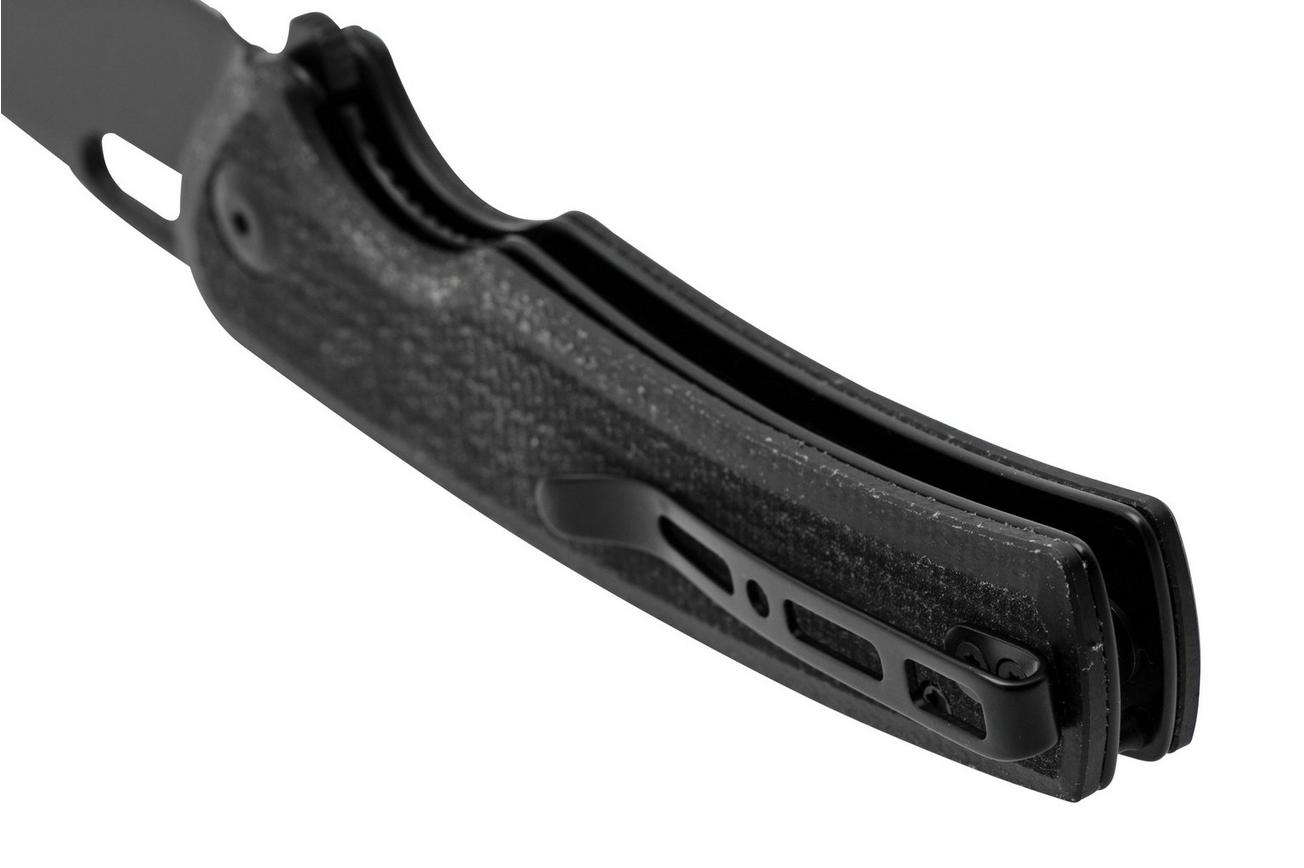 SENCUT Vesperon S20065-3 Black Canvas Micarta, zakmes