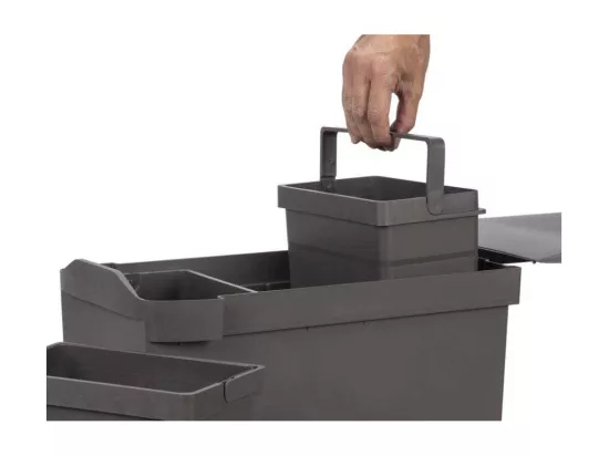 Poubelles de recyclage fixation inférieure et extraction automatique (3 bacs de 10 litres)