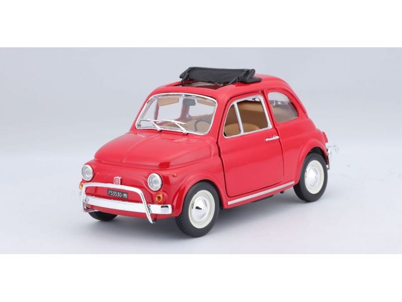 BBurago Fiat 500 L 1968 Rot 1:24 Sammlermodell im Massstab 1:24