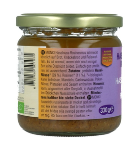 Monki Hazelnoot Rozijnenpasta 330GR