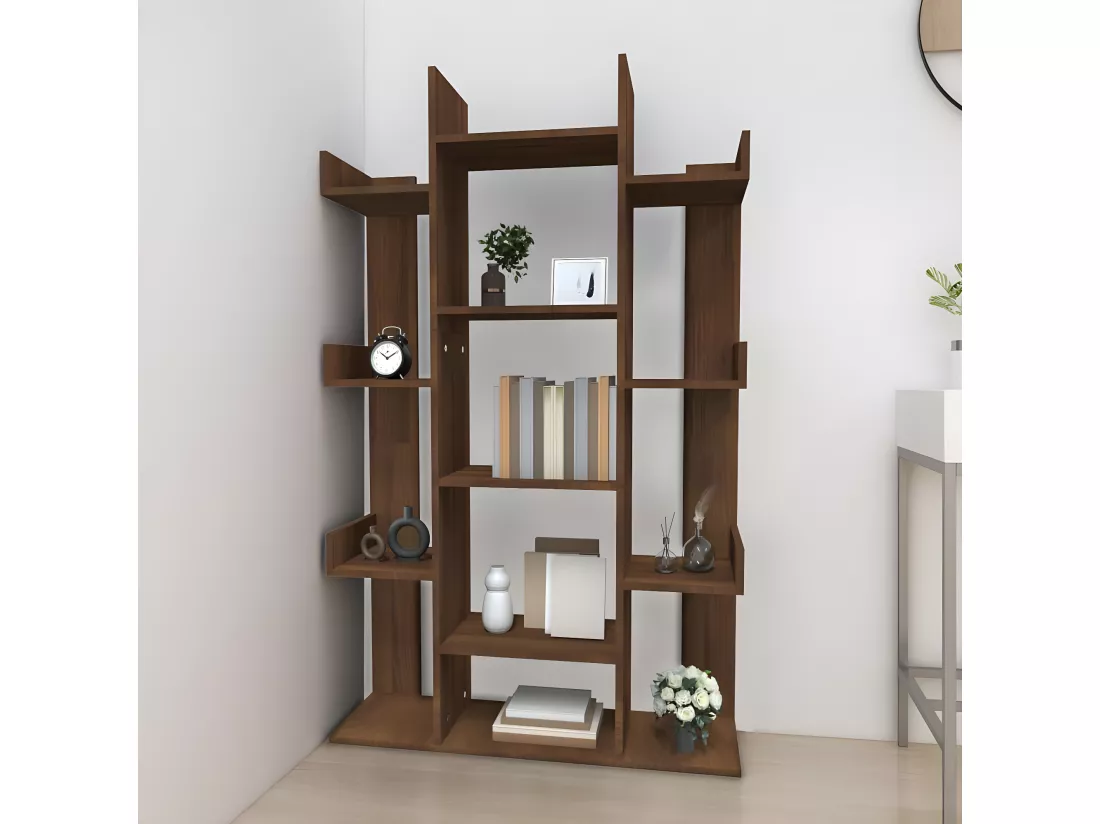 Bibliothèque Chêne marron 86x25,5x140 cm Bois d'ingénierie