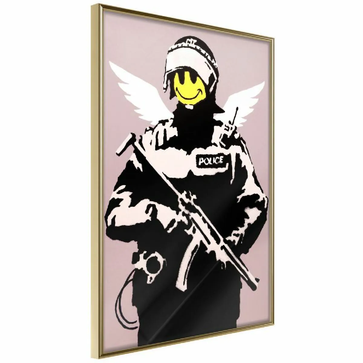 Paris Prix Affiche Banksy Flying Copper 20 x 30 cm