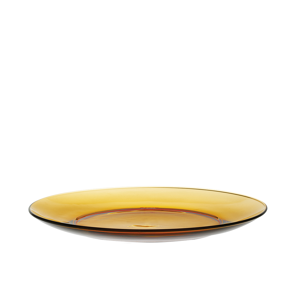 Lys - Assiette plate en verre (Lot de 6)