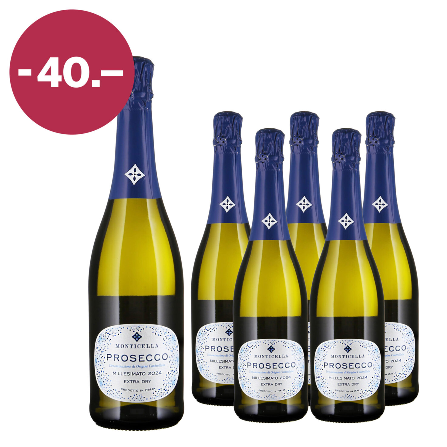Prosecco DOC Millesimato Monticella Extra Dry 2024 6x75cl -450cl