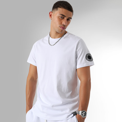 Ensemble Tee Shirt Et Short Jogging 1105 1087 Blanc