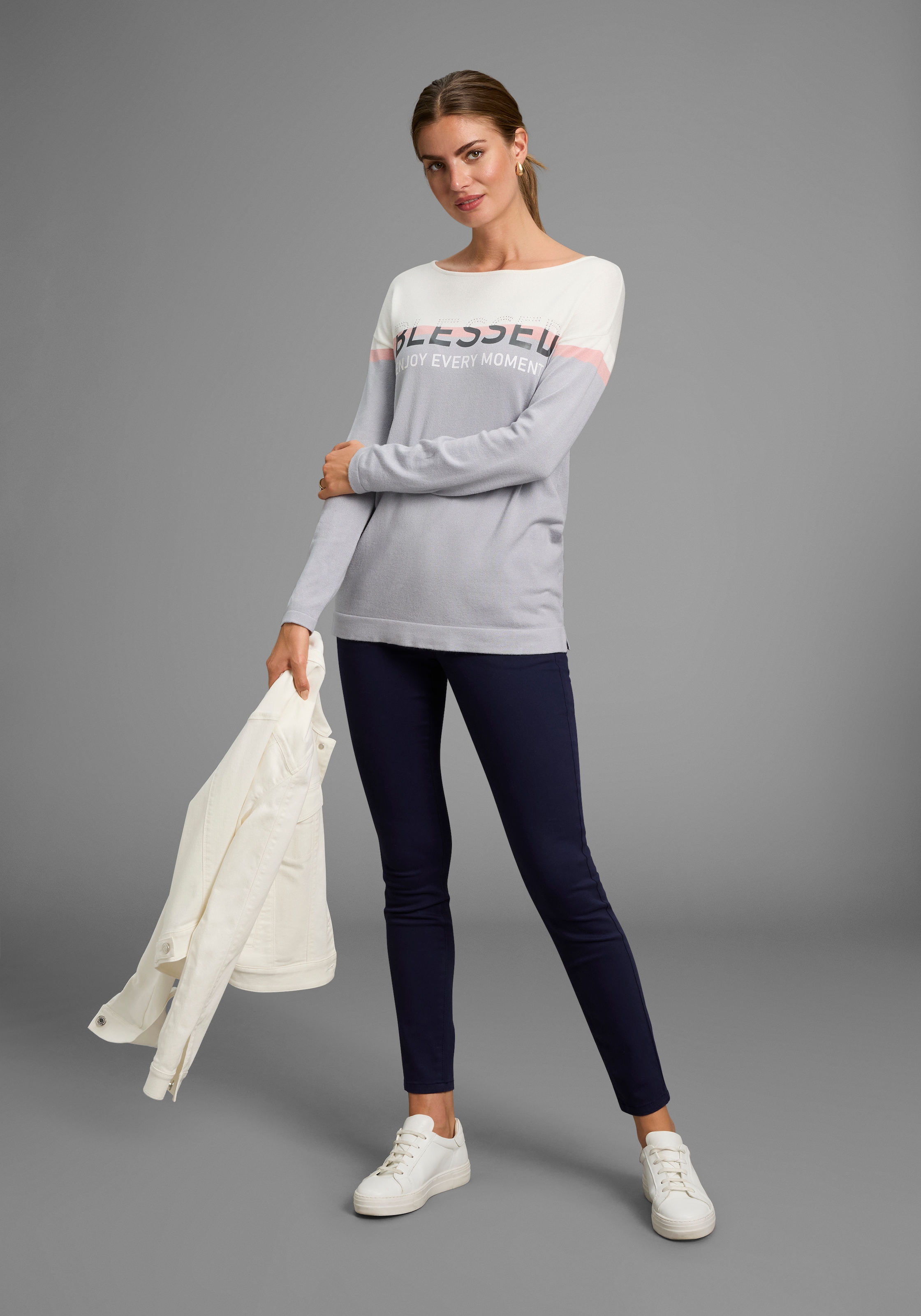 DELMAO 5-Pocket-Hose  mit Reissverschluss-Details