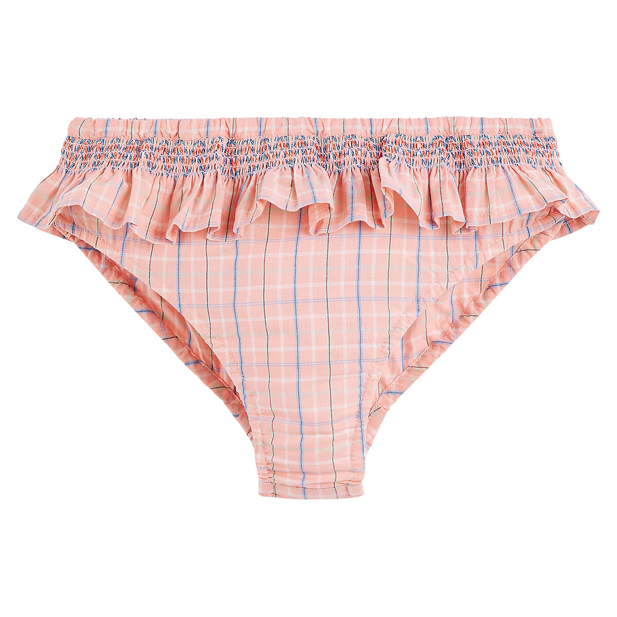 EMILE & IDA X LA REDOUTE<br>Calcinhas bufantes de algodão com estampa xadrez