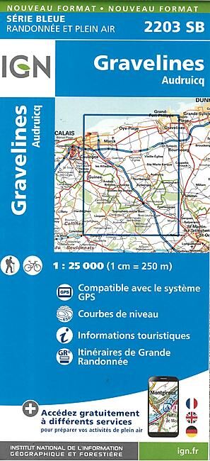 IGN - 2203 SB GRAVELINES 1 25 000