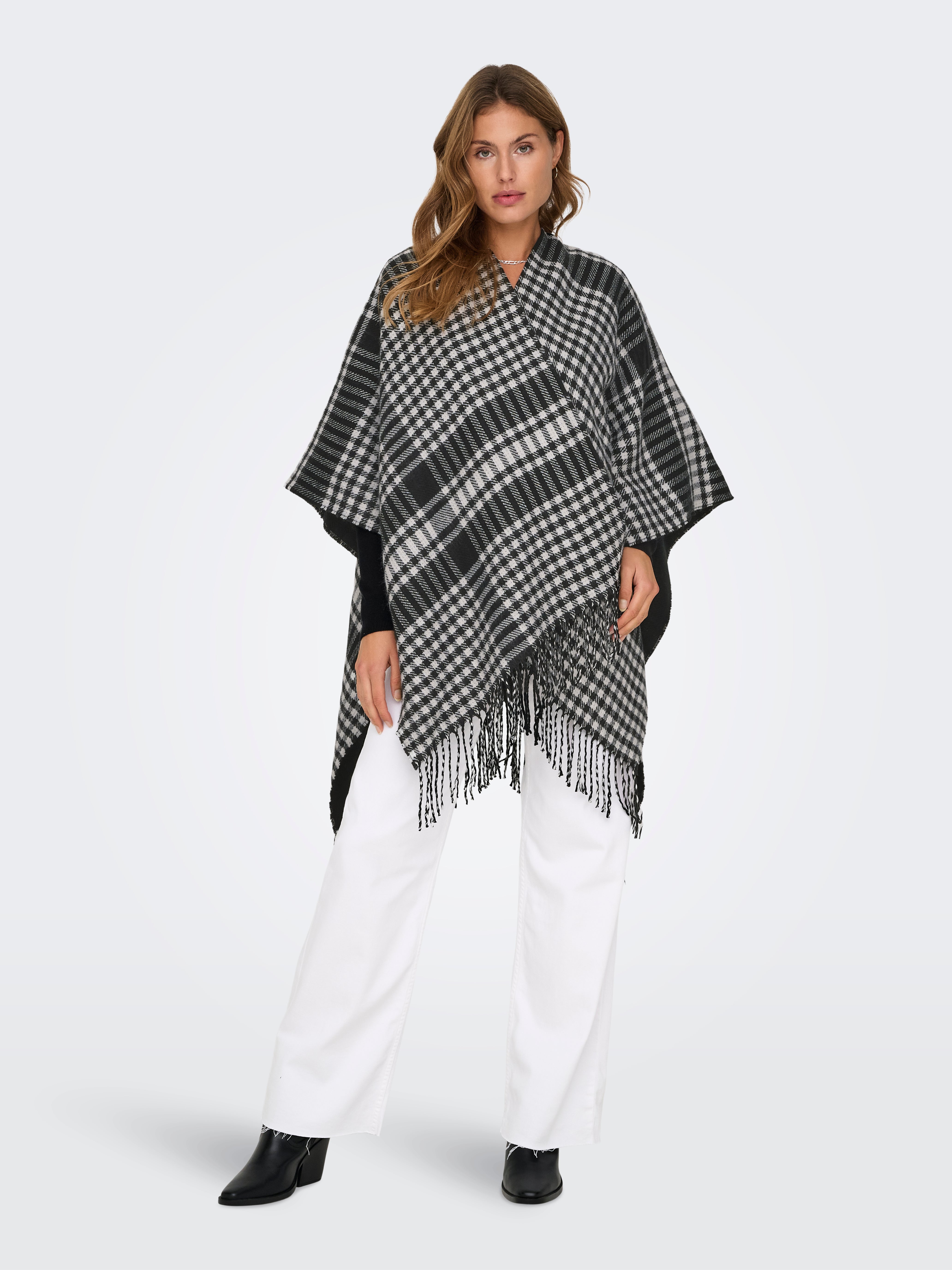 ONLVIOLET Poncho Black