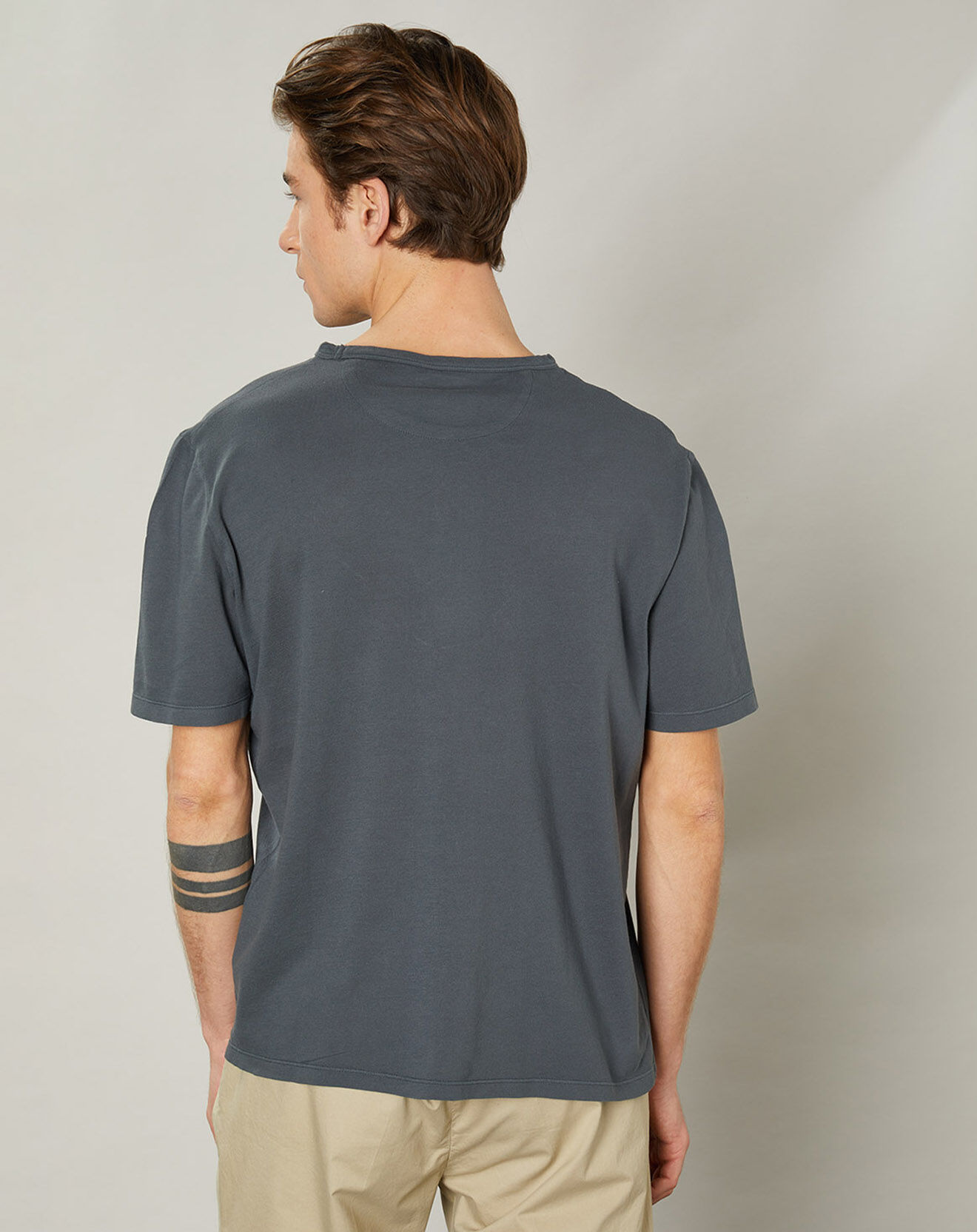 Hartford T-Shirt piqué Pocket tonnerre
