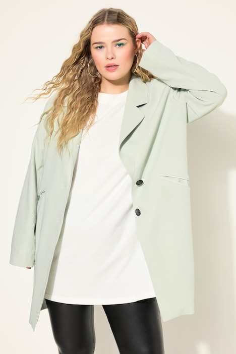 Longblazer, Oversize Loose Shape, feine Struktur