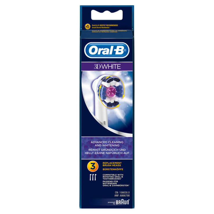 ORAL B Aufsteckbürsten 3D White, 3 St