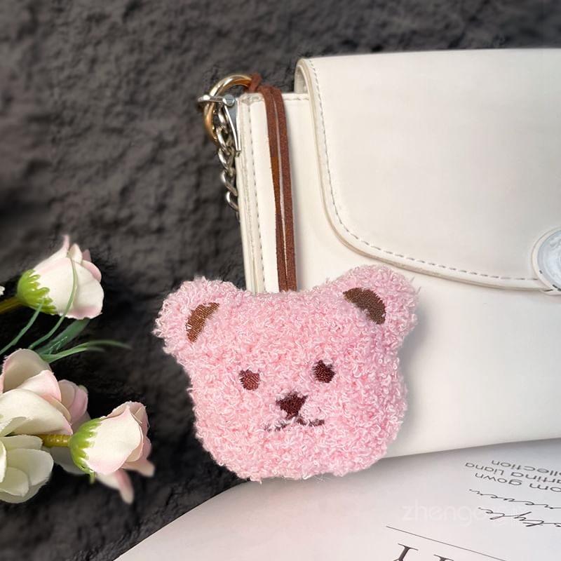 Harnai - Bear Chenille telefoonhanger met koordkussen