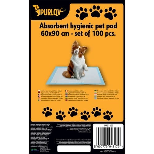 Hygienepute 60x90cm 100 stk. Purlov 21603