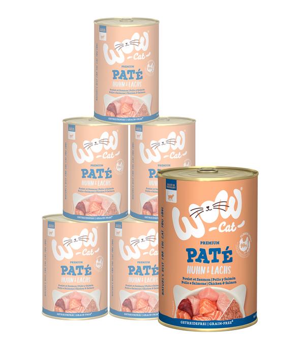 WOW® Cat Nassfutter für Katzen Adult, 6 x