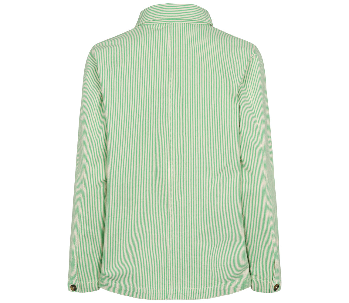 Jona W, Jakke - Cale Green Stripe