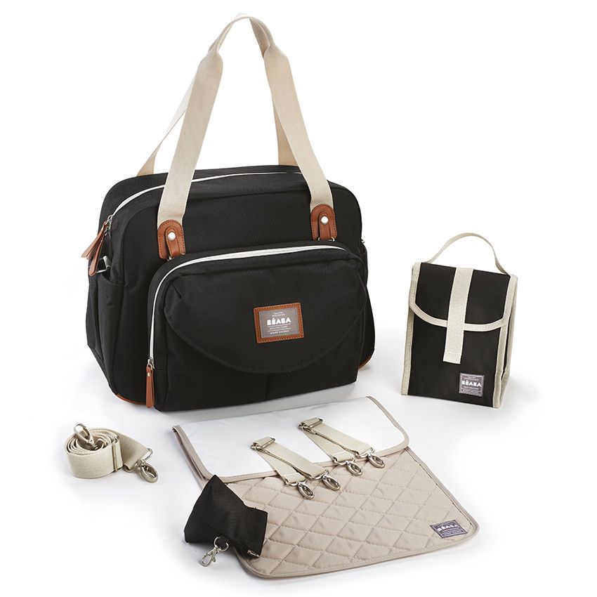 Sac à langer Genève II - Noir - Doré