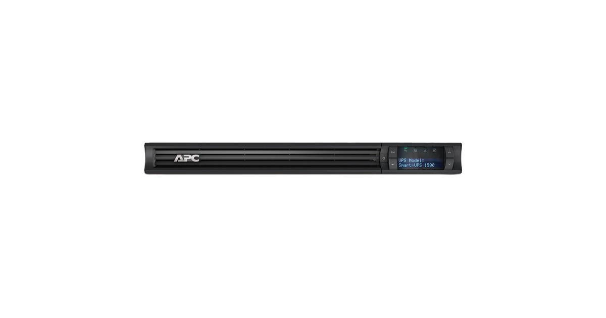APCSmart-UPS 1500 VA, LCD RM 1 HE, 230 V ups  (Zwart, 4x C13 uitgang, 1U, SMT1500RMI1U)