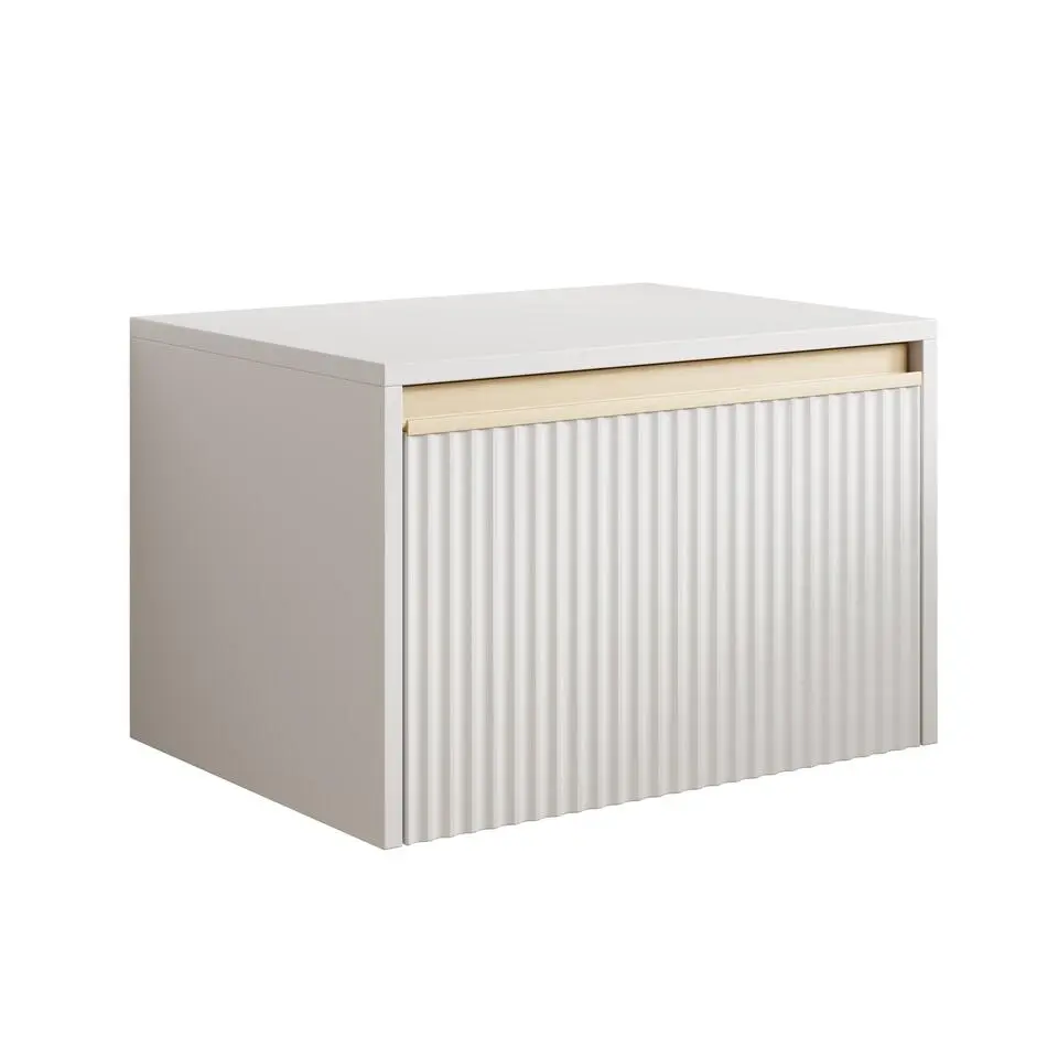 Meubella - Nachtkastje Remy - Wit - 54 cm