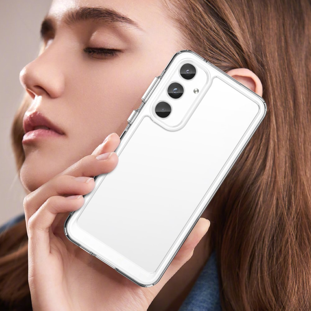 Samsung Galaxy A55 Hybrid Hülle TPU Bumper Acryl Rückseite - Transparent