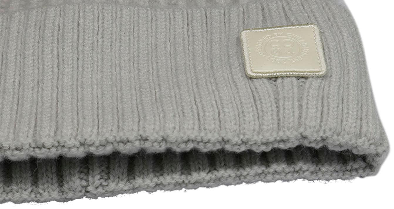 chillouts Strickmütze »Denise Hat« mit sichtbarem Logo-Patch