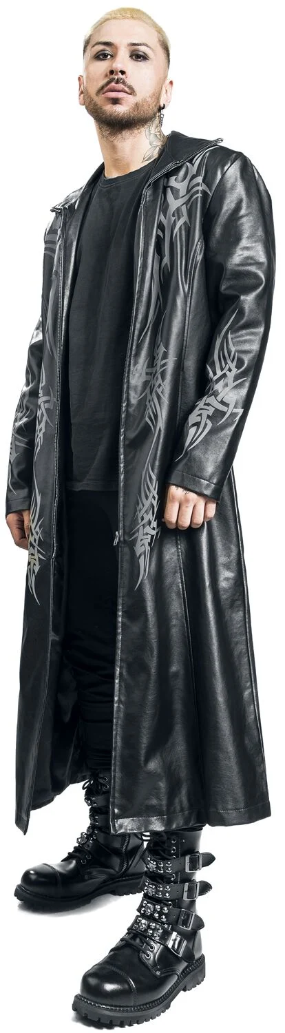 Manteau Tribal Manteau en imitation cuir