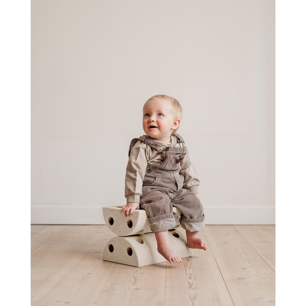 Køb MODU Børneskammel Sand Grey / Honey Yellow