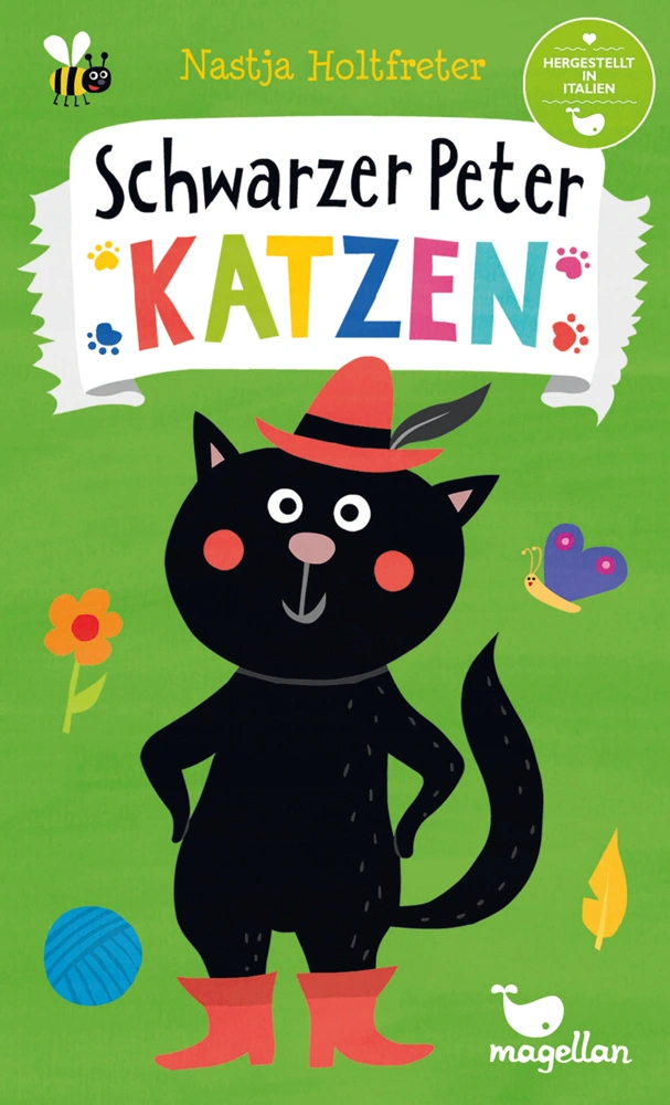 Kartenspiel SCHWARZER KATER - KATZEN in bunt