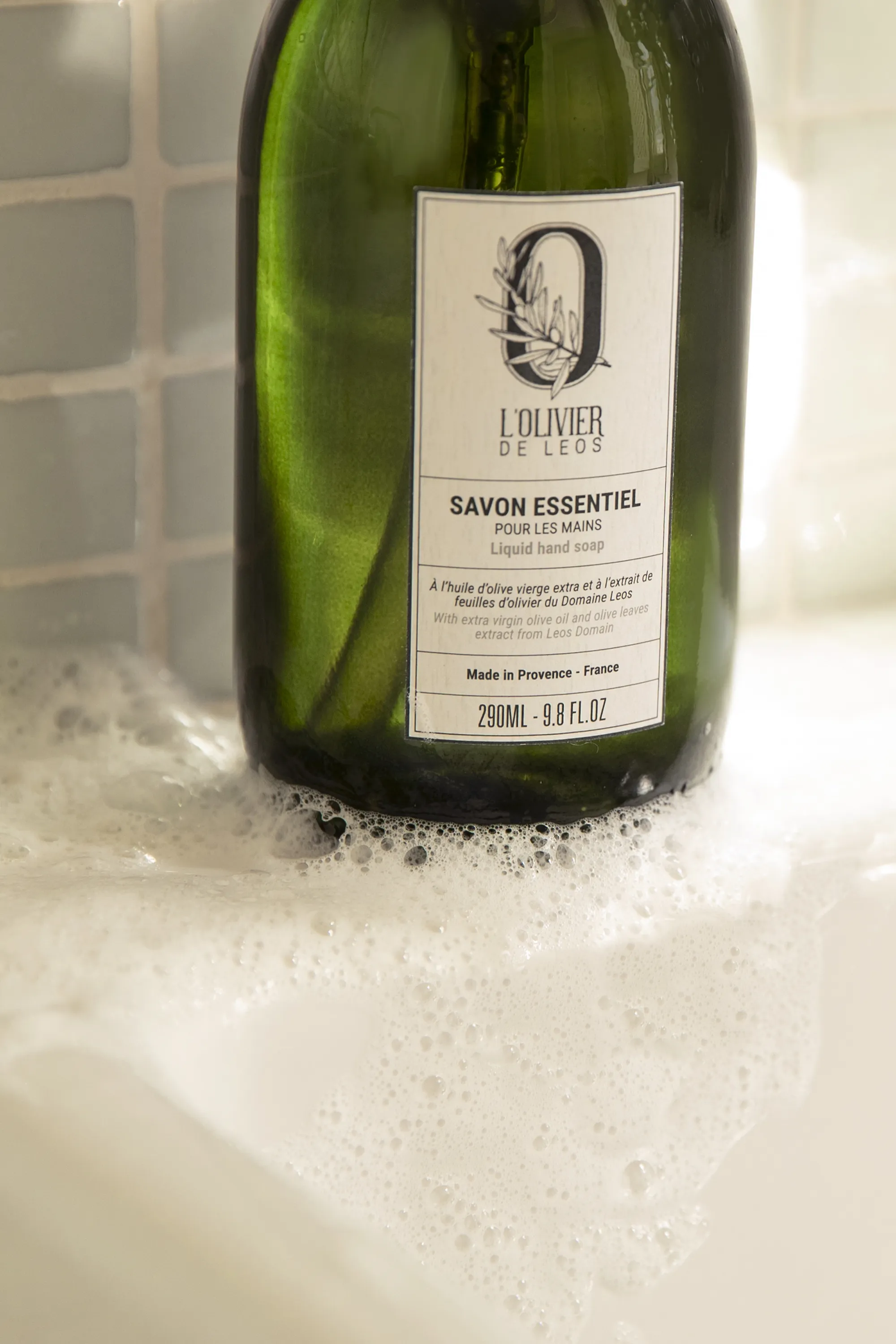 L'OLIVIER DE LEOS Savon essentiel pour les mains rechargeable-290 ml