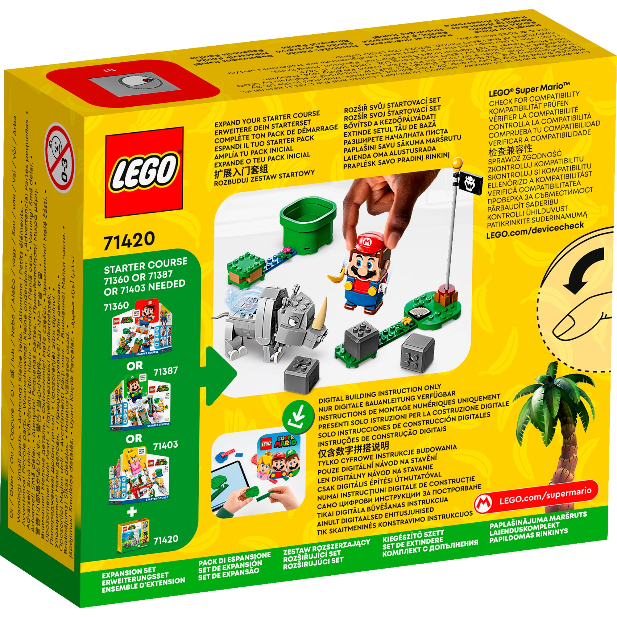 LEGO Konstruktionsspielzeug Super Mario Rambi das Rhino - Erweiterungssset