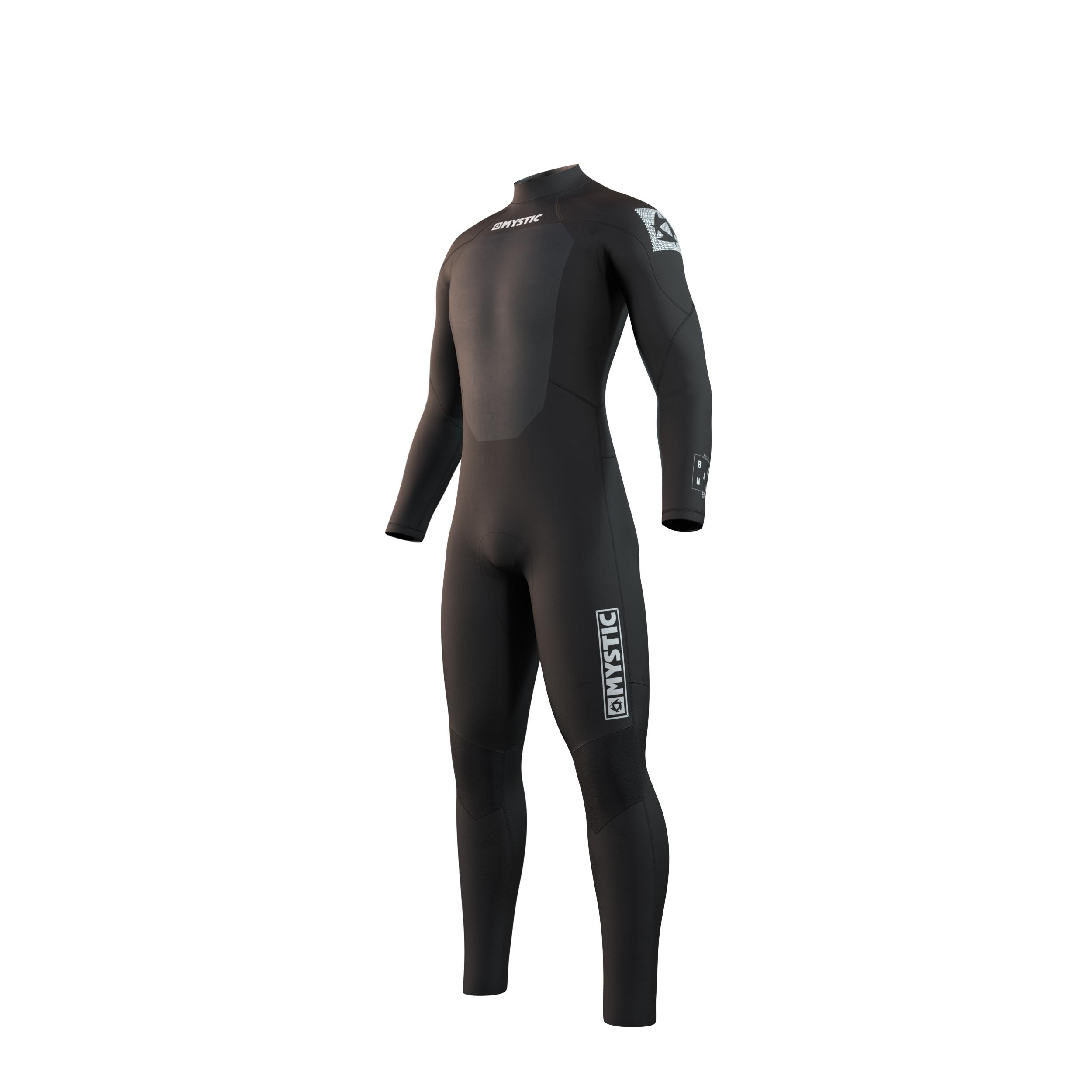 Mystic Brand Fullsuit 3/2mm Bzip Flatlock Black