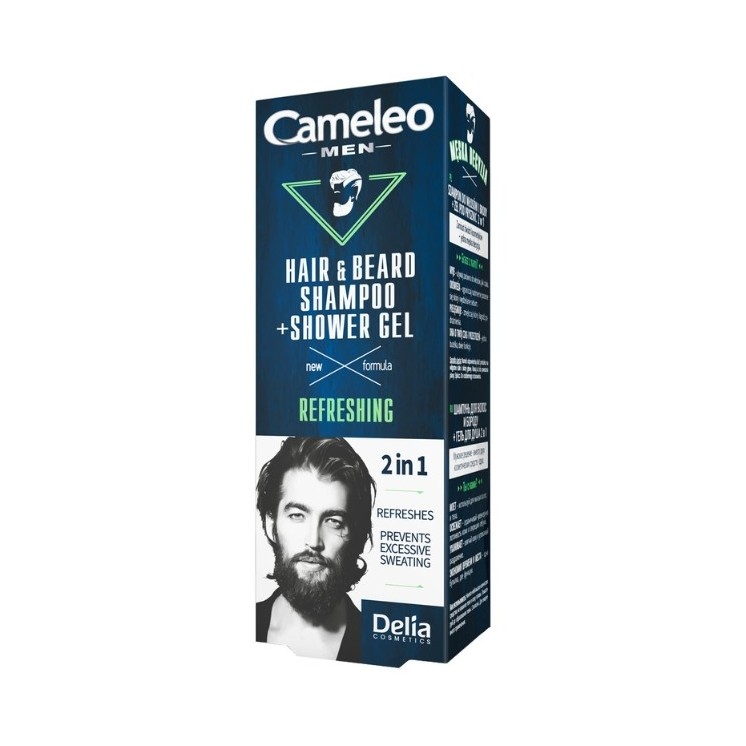 Delia Cameleo Men 2in1 erfrischendes Shampoo und Duschgel für Männer 150 ml