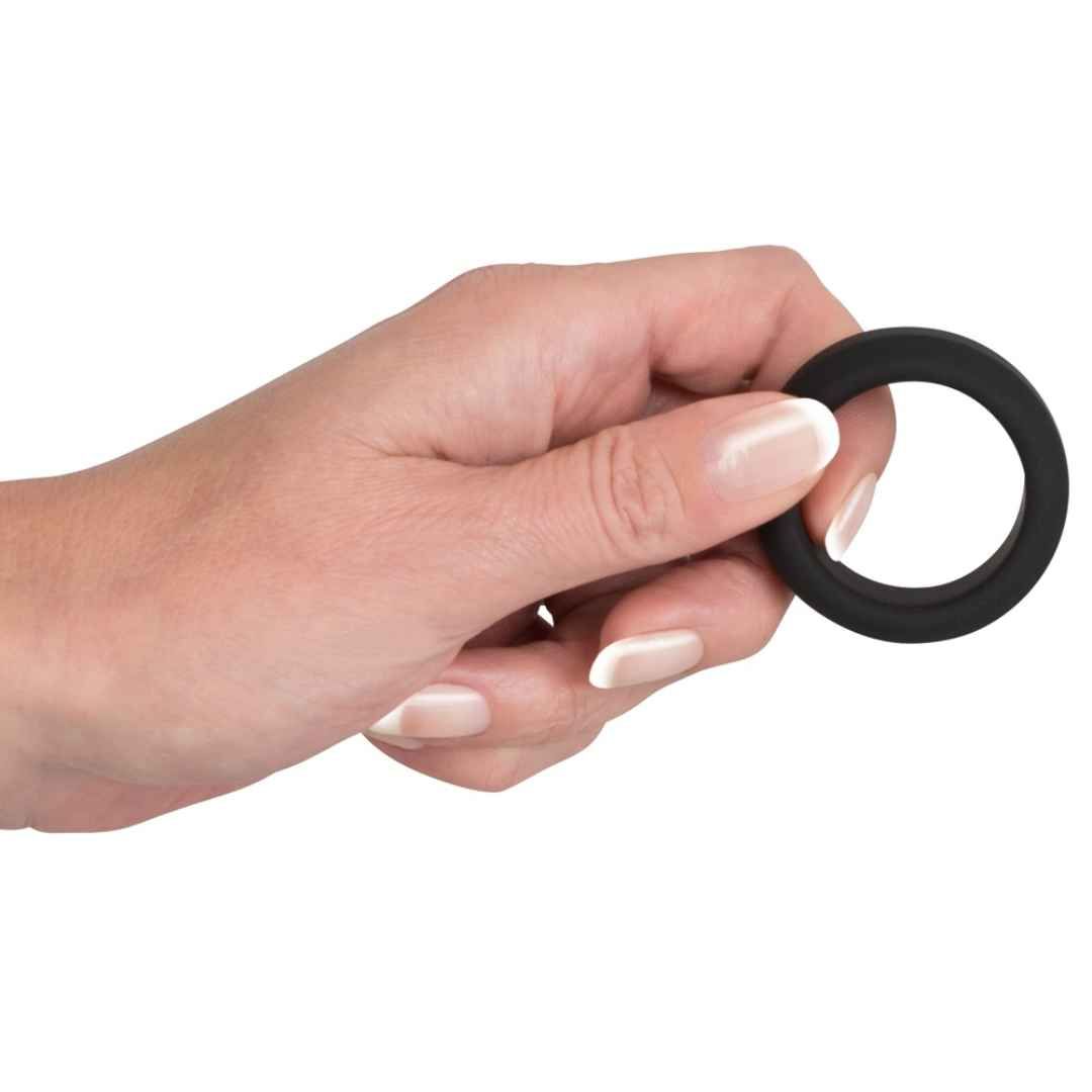 Breiter Penisring, strammer Sitz, 3,8 cm | Soft Touch Silikon | Black Velvets