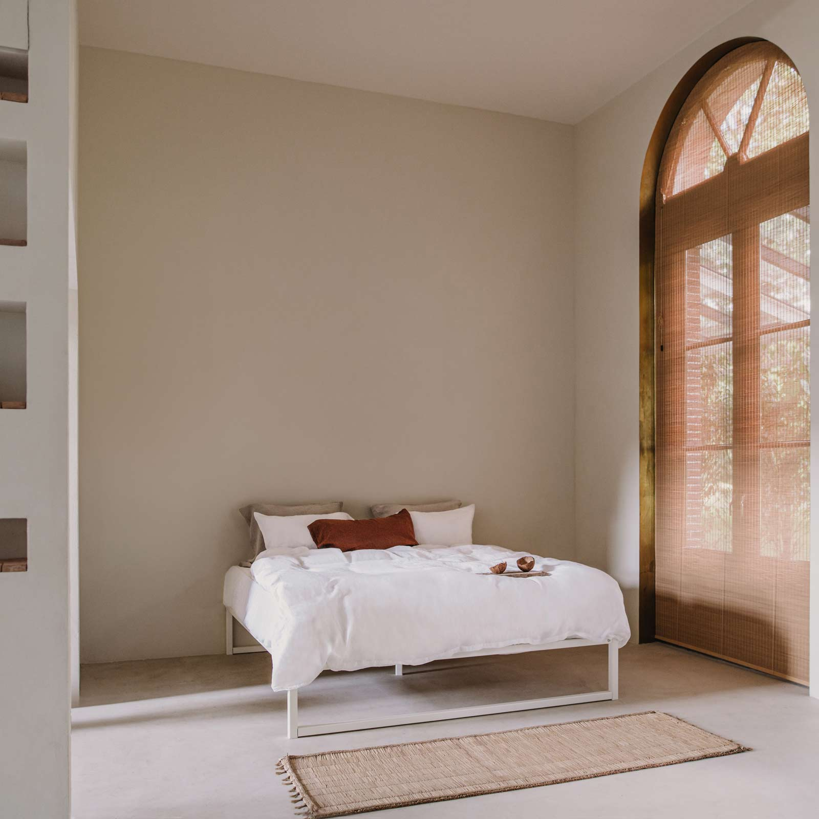 Stalen bedframe °01 | Wit 140 x 210 cm