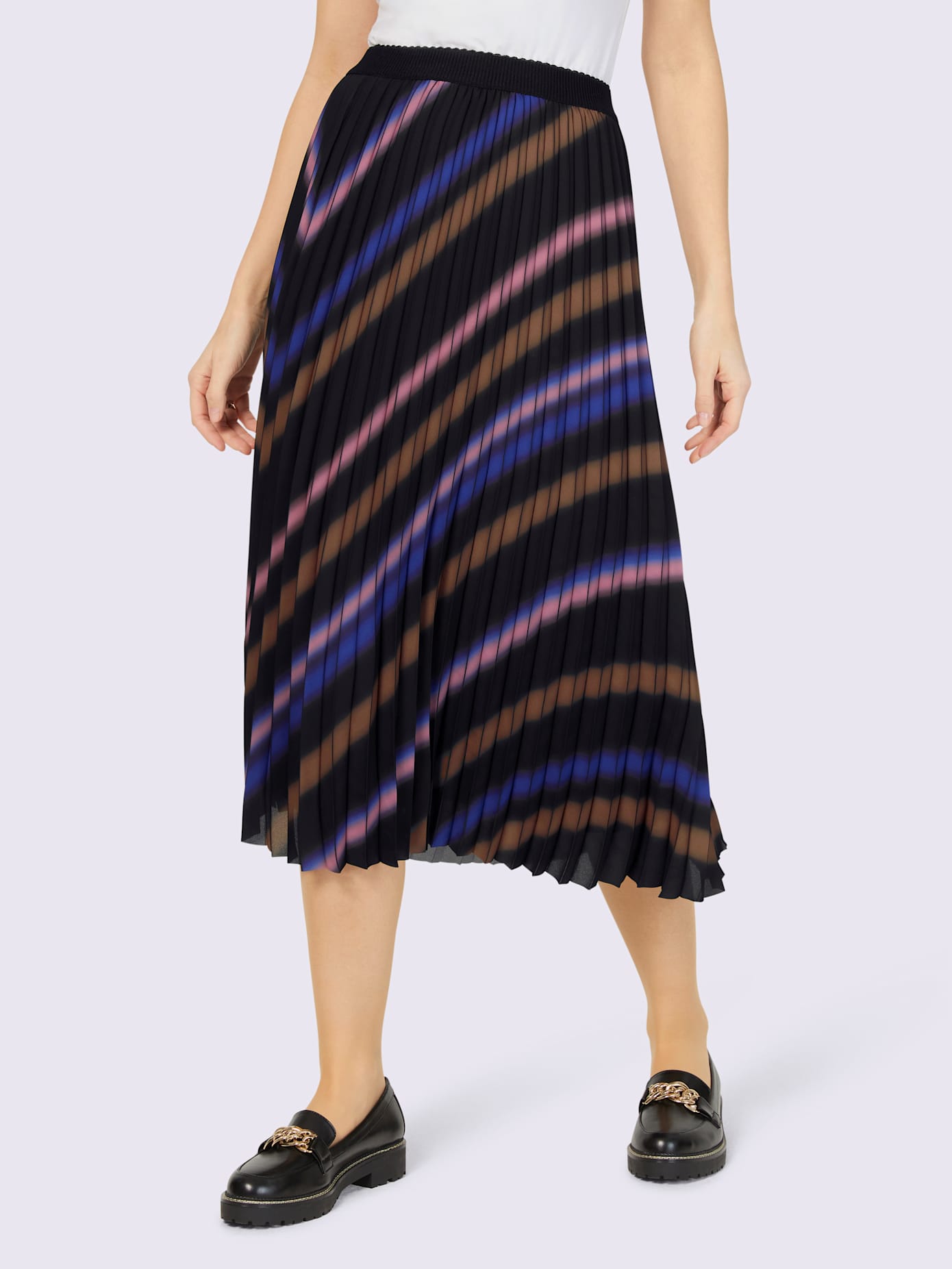 Jupe plissée doublure 100% viscose