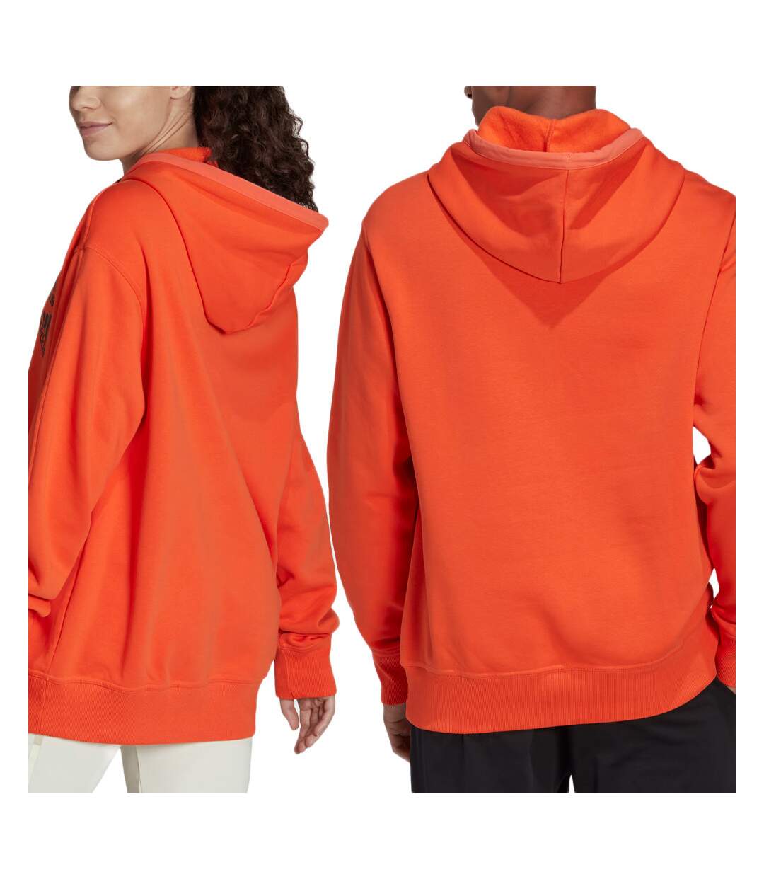 Sweat à capuche Orange Mixte Adidas Q4 BL HD