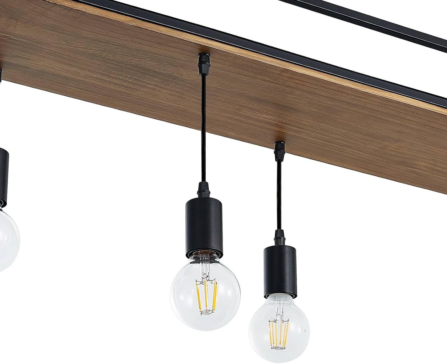Lindby Esstisch Pendelleuchte mit Ablagefläche, Käfig Hängelampe Lampe Wohnzimmer 5x E27 max. 15W ohne Leuchtmittel Kronleuchter Esszimmerlampe