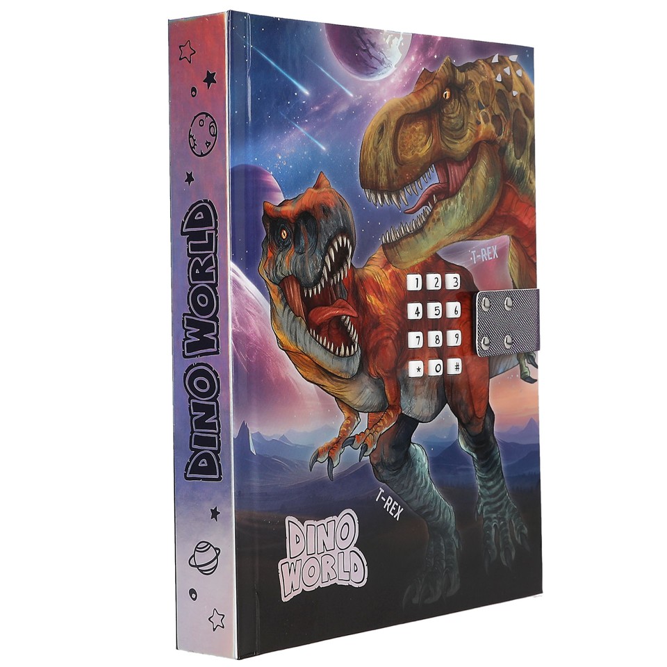 Dino World - Dagbog m/kode og lyd - ()