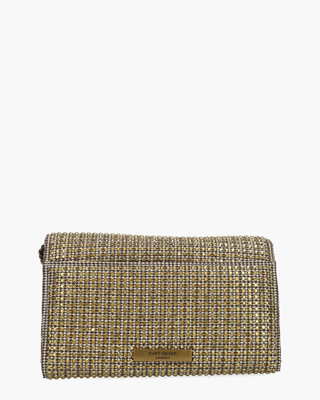 Kurt Geiger Kensington Chain Wallet Beige/Bruin Portemonnee/Tas
