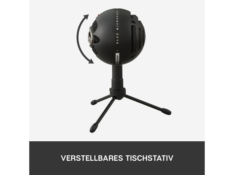Blue Kondensatormikrofon Snowball iCE Schwarz Desktop-USB-Mikrofon