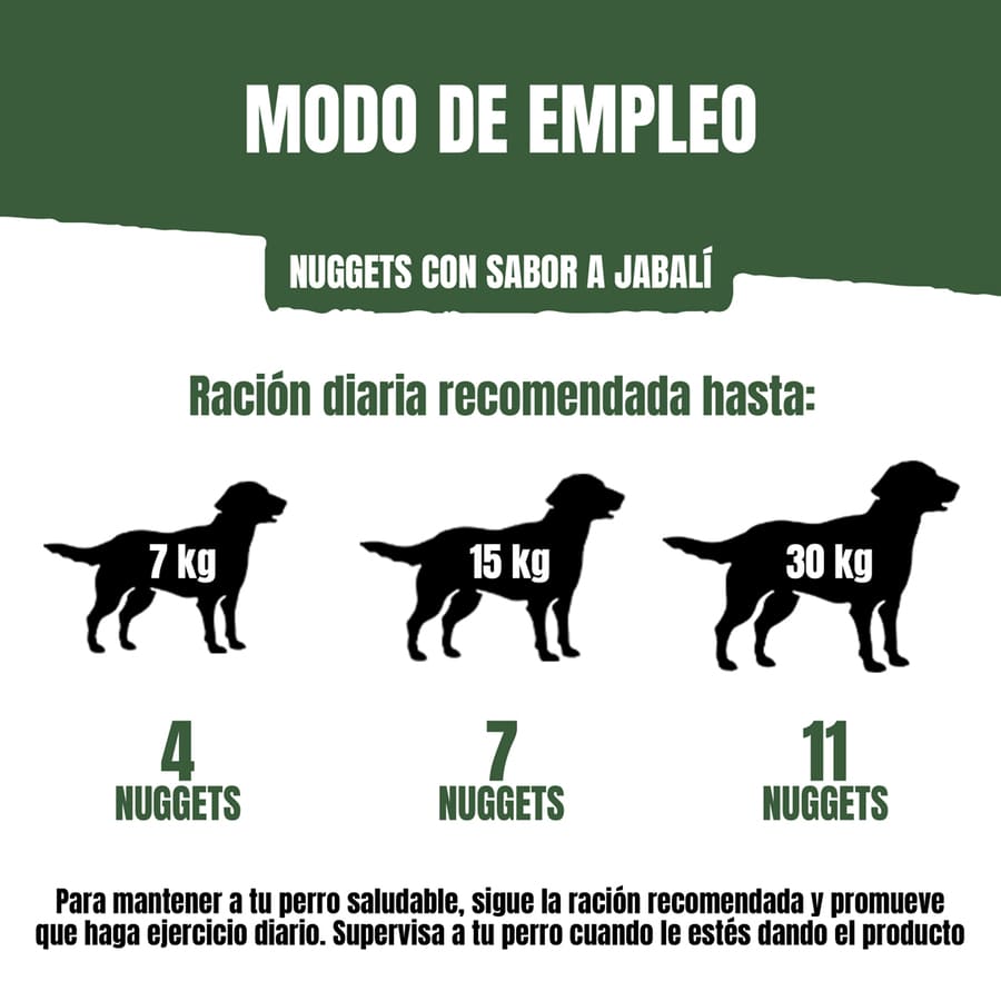 Nuggets de javali Adventuros para cães
