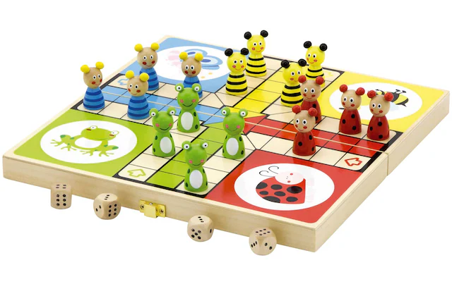 Viga® Holzspielzeug Spiel »Ludo Tiere«