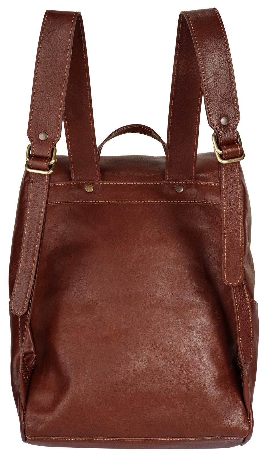Piké Laptoprucksack echt Leder, Made in Italy