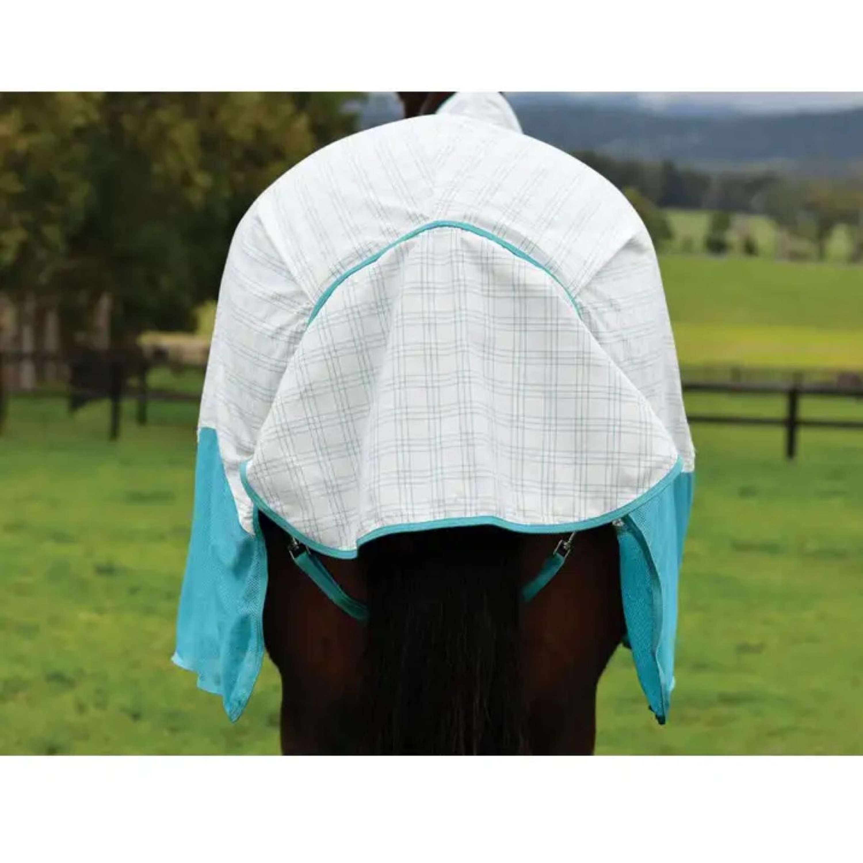 WeatherBeeta Cooler Cotton Airstream II Detach-A-Neck White/Mint