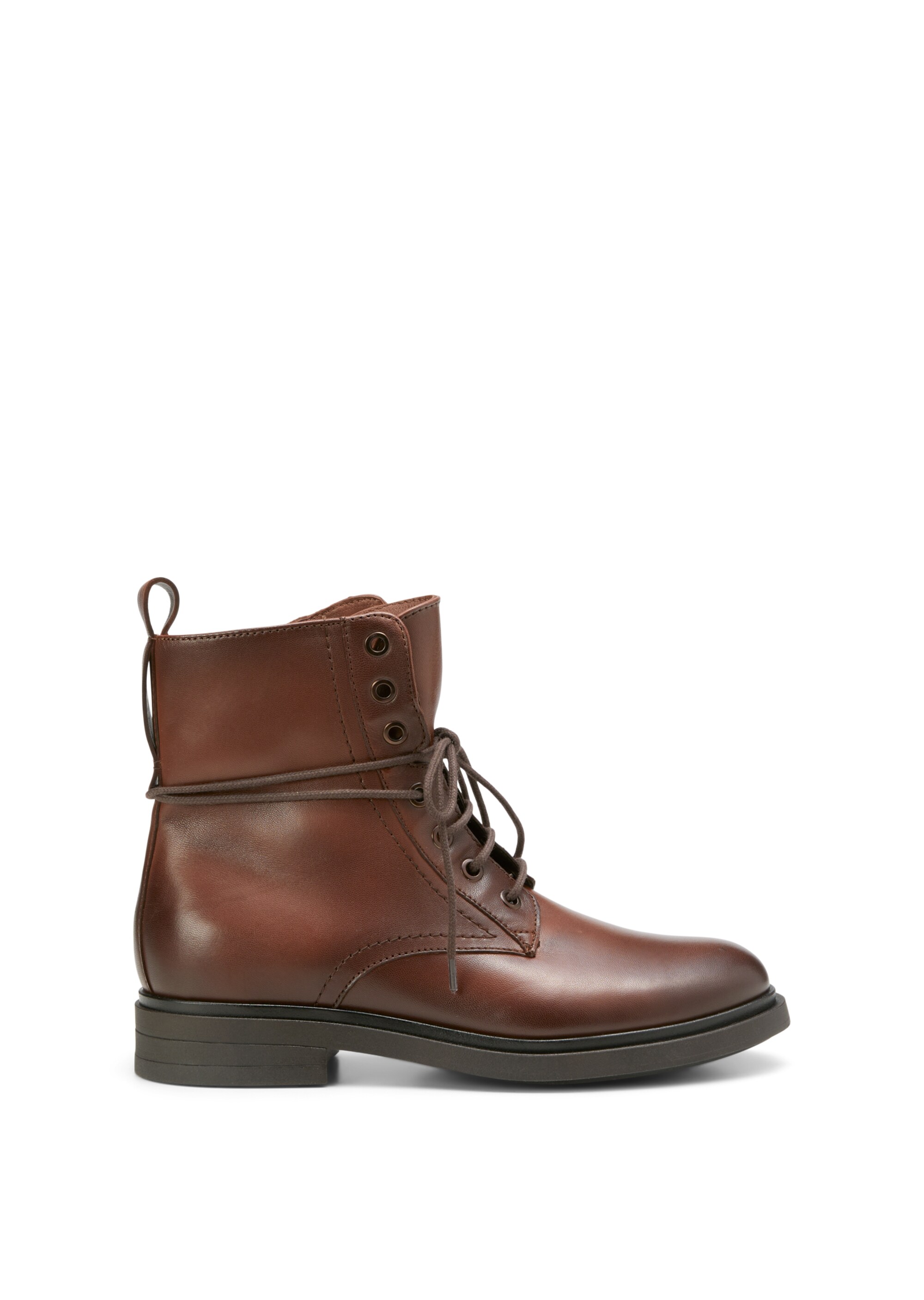 Schnürstiefel mit praktischem Innenzipper