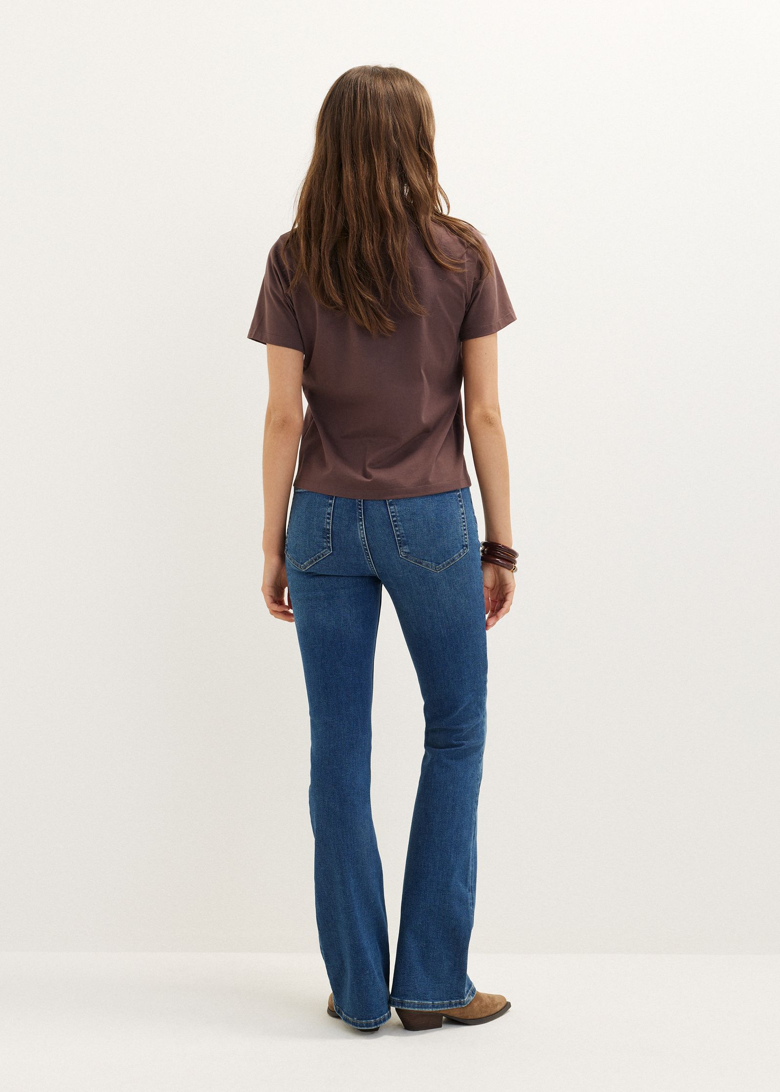 T-shirt met kanten detail