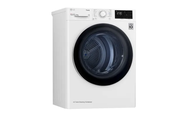 LG RH80V3AV6N - Tørremaskine - Wi-Fi - bredde: 60 cm - dybde: 69 cm - højde: 85 cm - frontbetjening - hvid