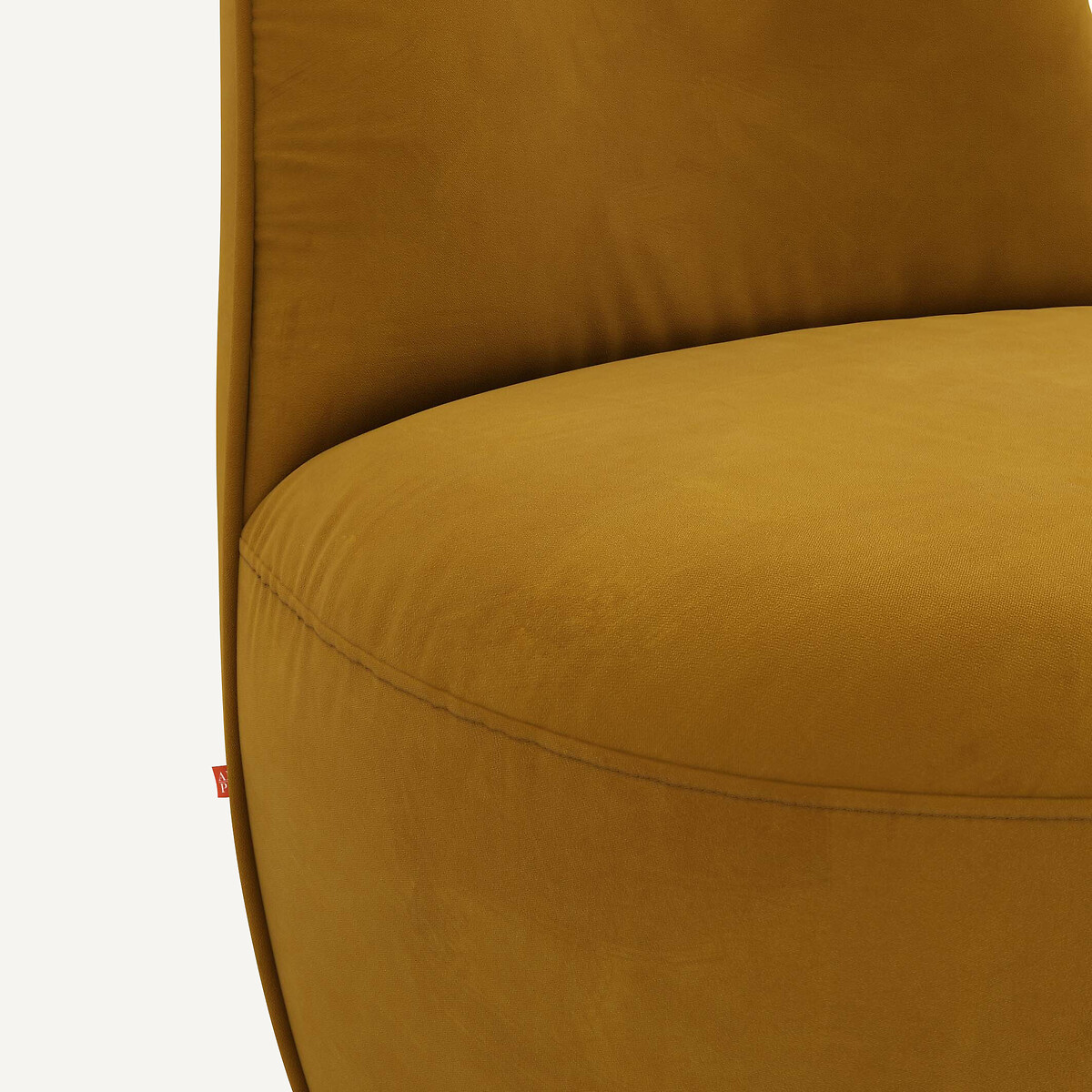 AM.PM<br>Poltrona giratória de veludo Rosebury